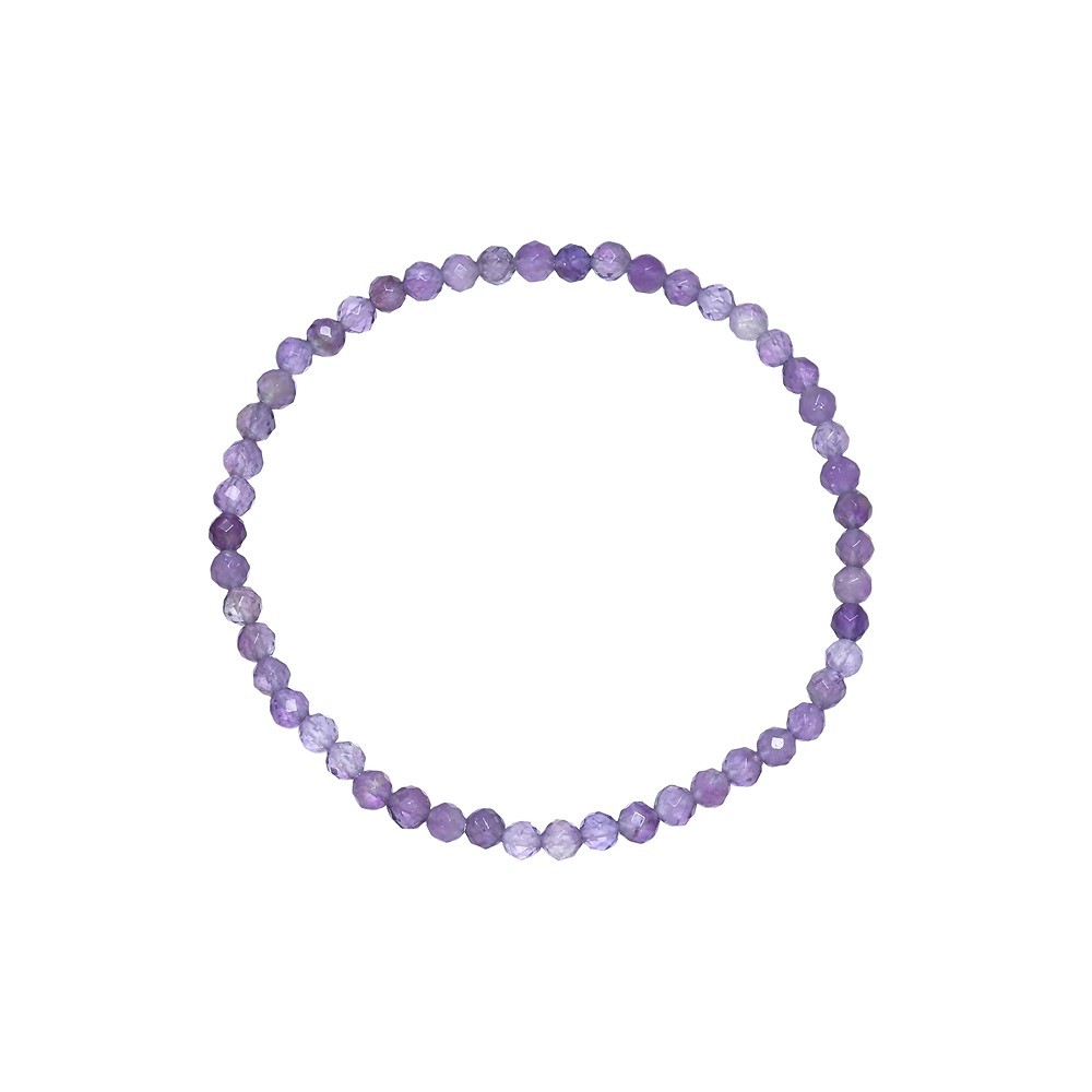 Armband, Amethyst, 03mm Kugeln, facettiert, 14cm (kurz) | Marco Schreier