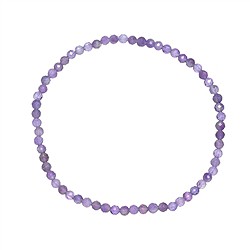 0601251031 Bracelet, améthyste, 03mm boules, facettes, 19cm | Marco Schreier