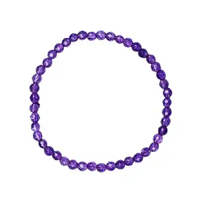 Bracelet, Améthyste extra, 04mm boules, facettes | Marco Schreier