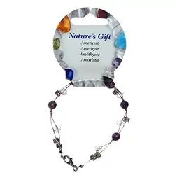 0601256001 Wire bracelet, amethyst, beads 06mm, for floor stand | Marco Schreier