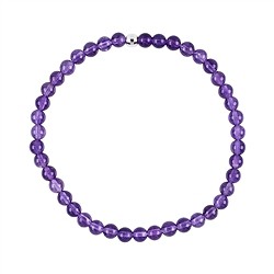 0601260020 Bracelet, améthyste, 04mm perles rondes | Marco Schreier