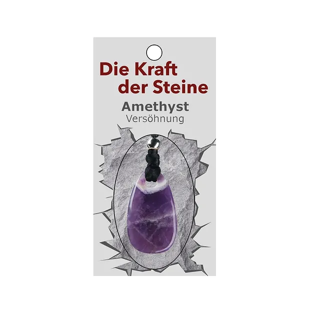 Power stone pendant amethyst (reconciliation) | wholesaler gems & healing stones
