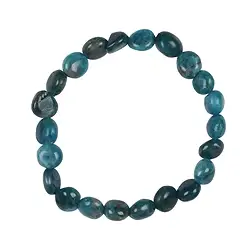 0602050020 Bracelet, dark apatite (stab.), 08-10mm nuggets | gems, healing stones & jewelry
