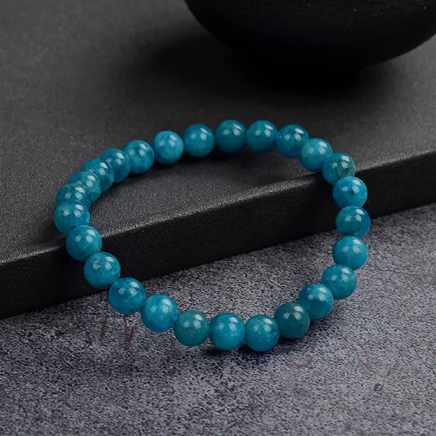 Pulsera, apatita (estabilizado), 06 - 07mm cuentas | Marco Schreier