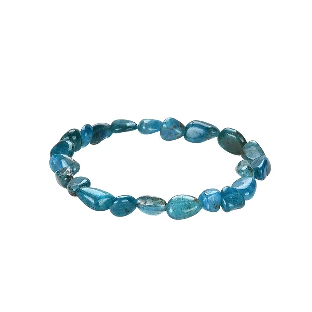 Pulsera, apatito oscuro (estabilizado), pepitas 06-08mm | Marco Schreier