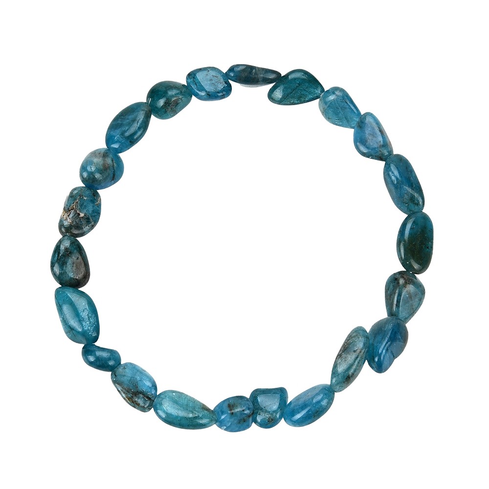 Bracelet, apatite sombre (stab.), 06-08mm Nuggets | Marco Schreier