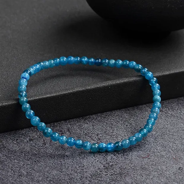Bracelet, apatite (stab.), 04mm beads | wholesale gems, healing stones & jewelry
