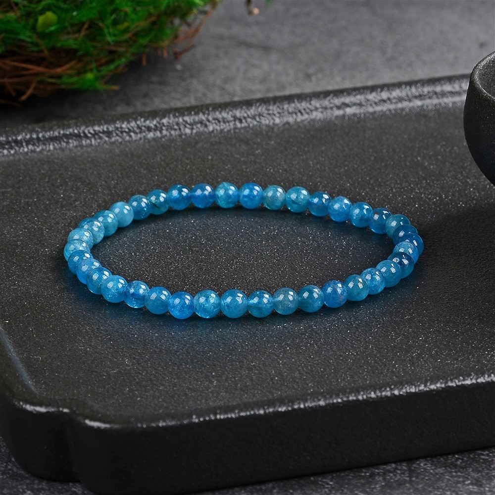 Armband, Apatit (stab.), 04 - 05mm Kugeln | GH Edelsteine, Heilsteine & Schmuck