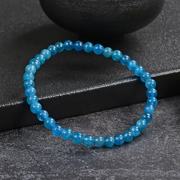 Armband, Apatit (stab.), 04 - 05mm Kugeln | GH Edelsteine, Heilsteine & Schmuck