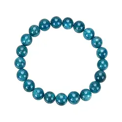 0602050121 Bracelet, apatite (stab.), 09-10mm billes | Marco Schreier