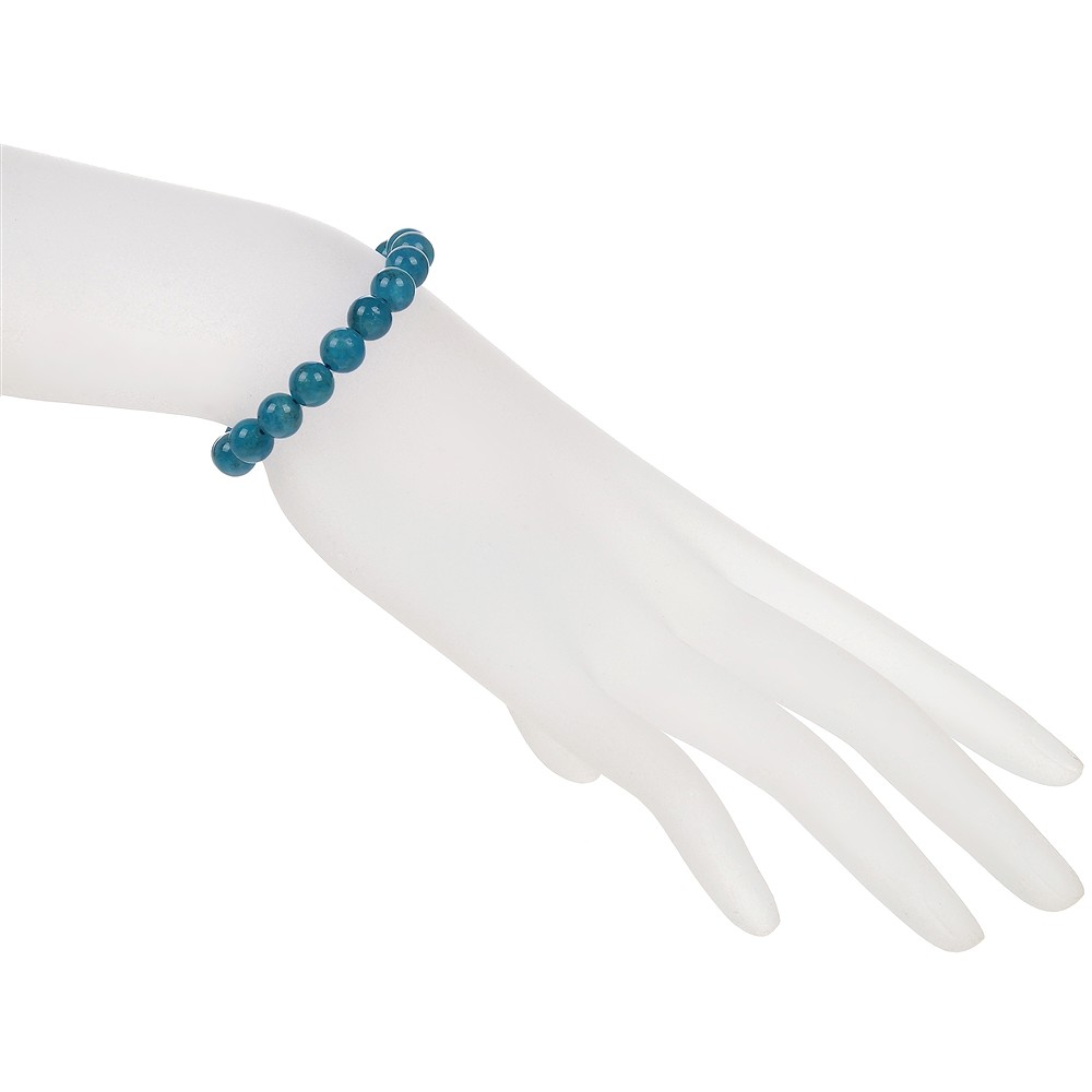 Pulsera, apatita (estabilizado), 07.5 - 08.5mm cuentas | Marco Schreier