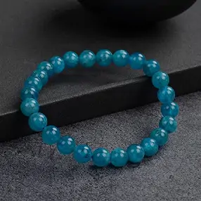 Bracciale, apatite (stab.), perle di 07,5 - 08,5 mm | Marco Schreier