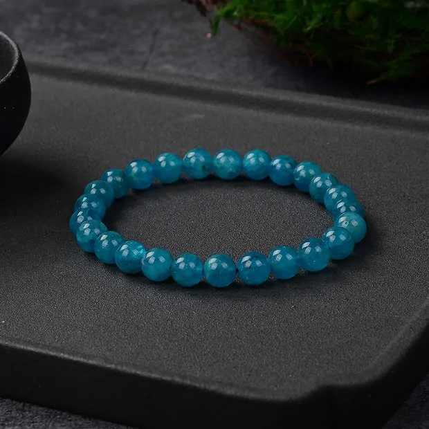 Armband, Apatit (stab.), 07,5 - 08,5mm Kugeln | Edelsteine, Heilsteine & Schmuck