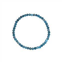 0602050231 Bracelet, apatite (stab.), 03mm boules, facetté, 14cm (court) | Marco Schreier