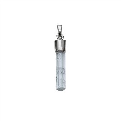 0602225803 Pendentif Aigue-marine, cristal (20 - 30mm), 3,0 - 4,0cm, platiné | Marco Schreier