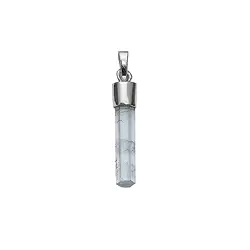 0602225803 Anhänger Aquamarin, Kristall (20 - 30mm), 3,0 - 4,0cm, platiniert | Marco Schreier