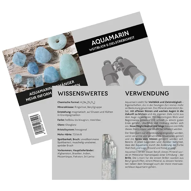 Anhänger Aquamarin "Weitblick & Zielstrebigkeit" | Marco Schreier