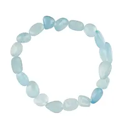 0602250020 Bracelet, Aquamarine, 09 - 14mm nuggets | wholesaler gems & healing stones