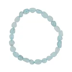 0602250079 Bracelet, Aquamarine, 08-10mm nuggets | wholesale gems, healing stones & jewelry