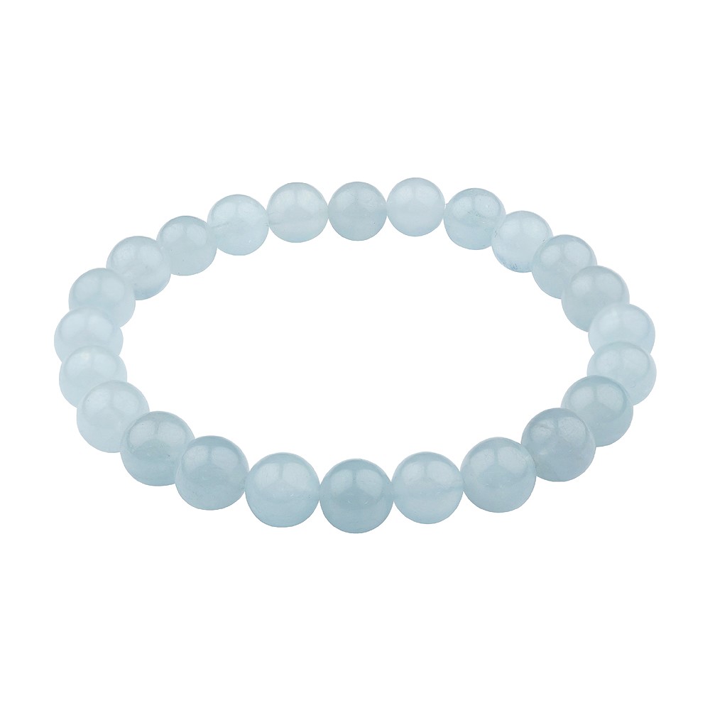 Pulsera, Aguamarina, 08mm cuentas | Marco Schreier