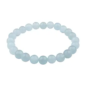 Armband, Aquamarin, 08mm Kugeln | Großhändler Edelsteine, Heilsteine & Schmuck