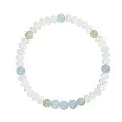 0602250162 Bracelet Mother of Pearl, Aquamarine, Serpentine | Marco Schreier