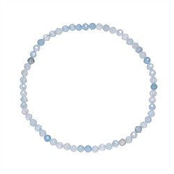 0602251031 Pulsera, Aguamarina, cuentas de 03mm, facetadas, 19cm | Marco Schreier