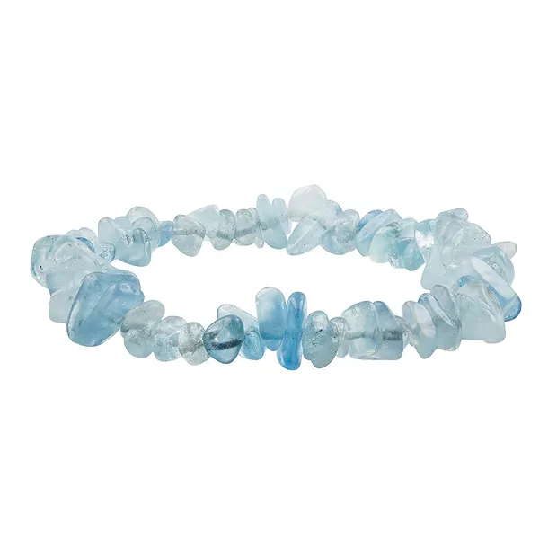 Bracelet Aquamarine, 05 - 08mm sliver | wholesale gems, healing stones & jewelry