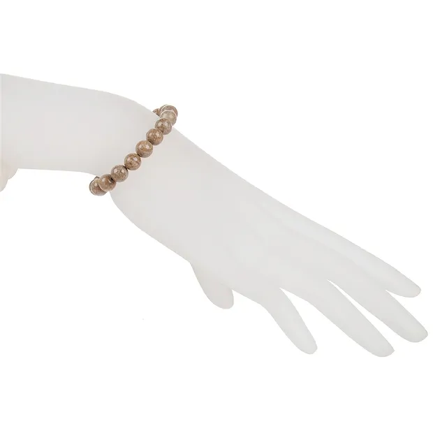 Bracelet, Aragonite (Eichenberg), 08mm perles rondes | Marco Schreier
