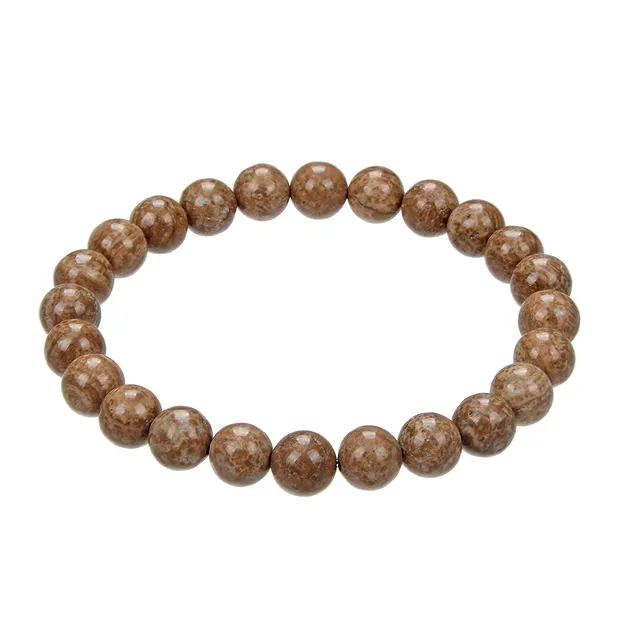 Bracelet, Aragonite (Eichenberg), 08mm perles rondes | Marco Schreier
