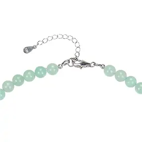 Kette Aventurin, Kugeln (6mm), rhodiniert | GH Edelsteine, Heilsteine & Schmuck