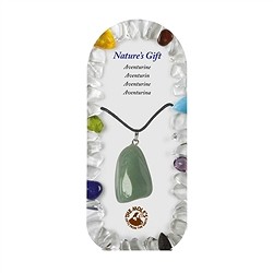 0603122033 Tumbled Stone Pendant with eyelet, aventurine, for floor stand | Marco Schreier