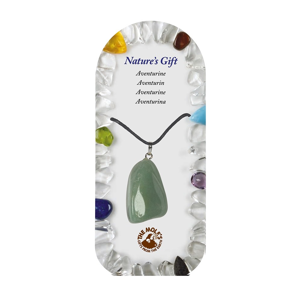 Tumbled Stone Pendant with eyelet, aventurine, for floor stand | Marco Schreier