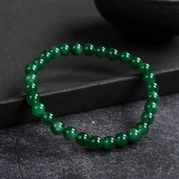 Bracelet, aventurine (star aventurine), 06mm beads | Marco Schreier