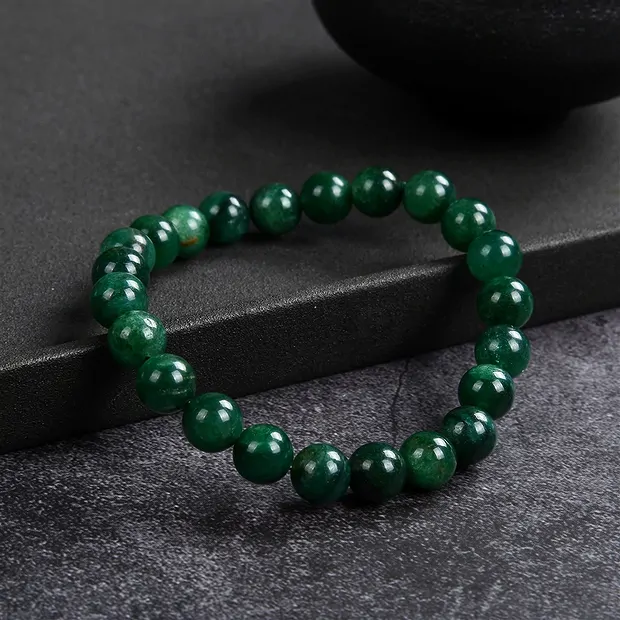 Bracelet, aventurine (star aventurine), 08mm beads | Marco Schreier