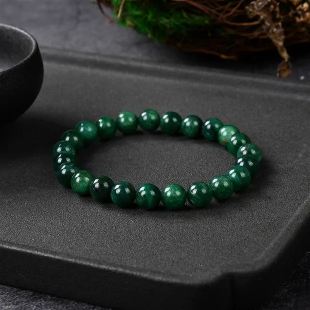 Bracelet, aventurine (star aventurine), 08mm beads | Marco Schreier