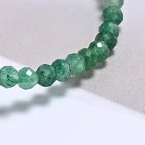 Armband, Aventurin, 03mm Kugeln, facettiert, 14cm (kurz) | Marco Schreier