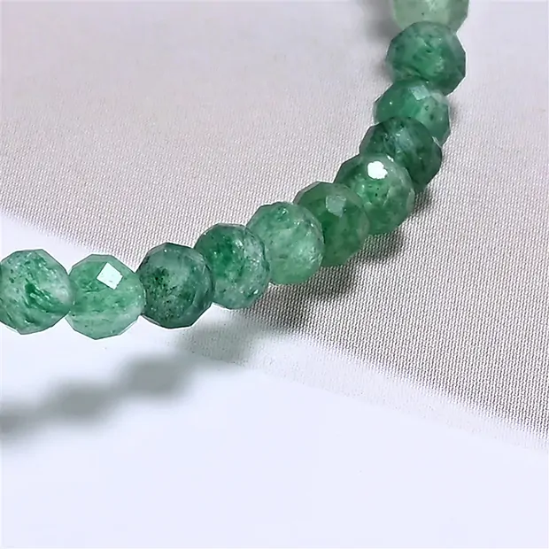 Armband, Aventurin, 03mm Kugeln, facettiert, 14cm (kurz) | Marco Schreier