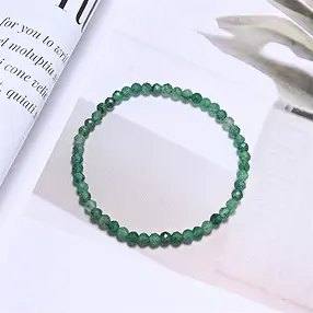 Armband, Aventurin, 03mm Kugeln, facettiert, 14cm (kurz) | Marco Schreier