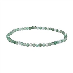 0603151030 Bracelet, aventurine (transparent), 03mm beads, faceted | Marco Schreier