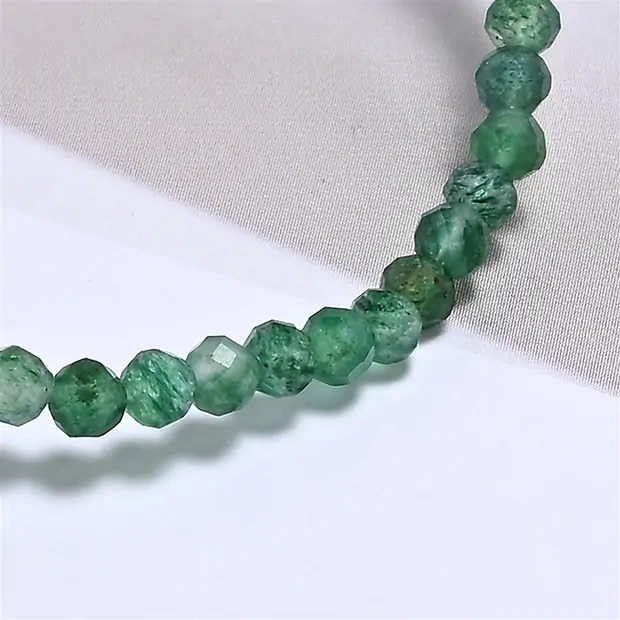 Armband, Aventurin, 03mm Kugeln, facettiert, 19cm | Marco Schreier
