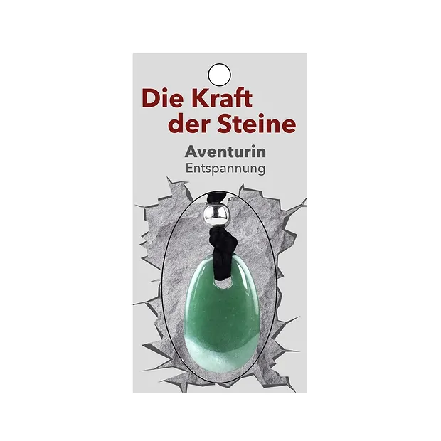 Kraftstein-Anhänger Aventurin (Entspannung) | Edelsteine, Heilsteine & Schmuck