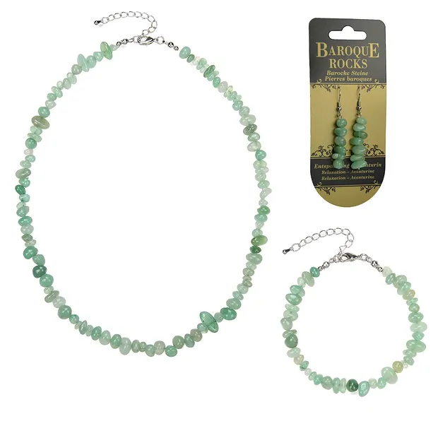Parure de bijoux Baroque Classic Aventurine "Détente". | Marco Schreier