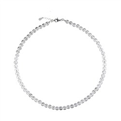 0603512206 Collana Cristallo di rocca, perline (6 mm), rodiato, catena di estensione, sciolta | Marco Schreier