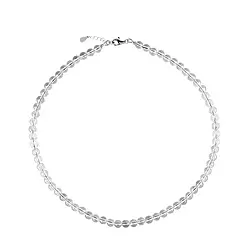 0603512206 Kette Bergkristall, Kugeln (6mm), rhodiniert, Verlängerungskettchen, lose | Marco Schreier