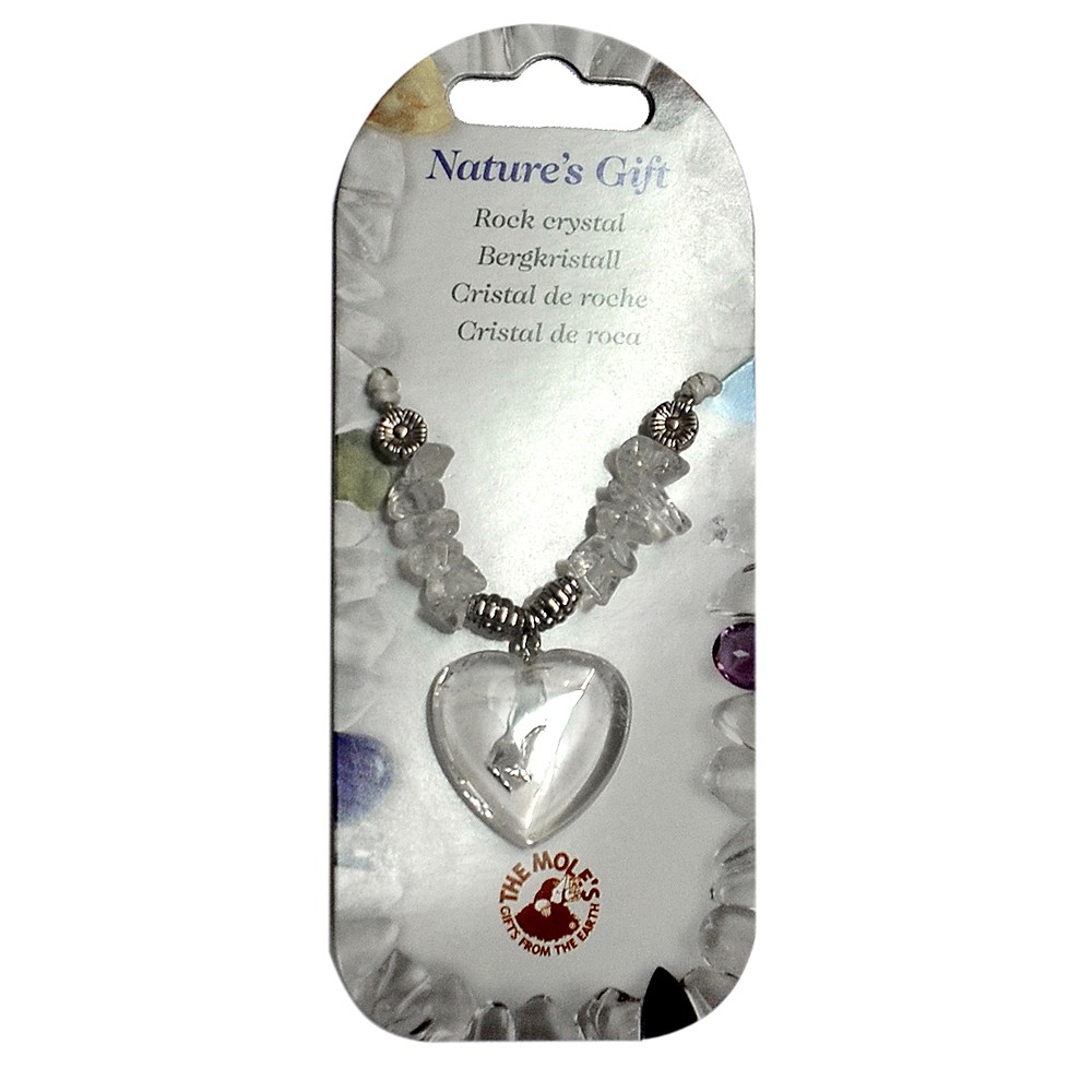 Collana a cuore, Cristallo di rocca, per supporto da terra | Marco Schreier