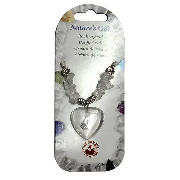 Collier en forme de coeur, Cristal de roche, pour support au sol | Marco Schreier