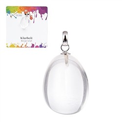 0603525106 Anhänger Bergkristall, Trommelstein klein, rhodiniert | Marco Schreier