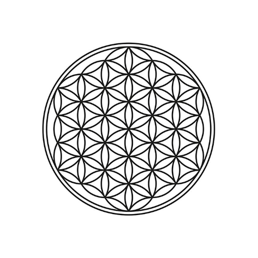 Pendentif Fleur de vie Cristal de roche, Argent | Marco Schreier