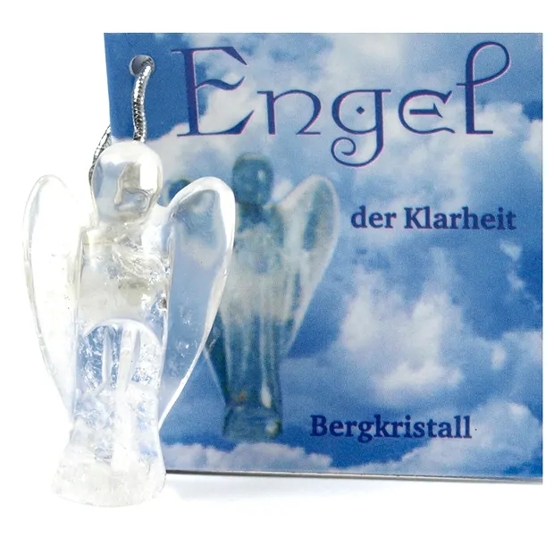 Ange pendentif Cristal de roche (clarté), 3,0cm | Marco Schreier